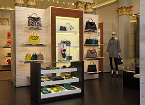 Fendi handbag store.