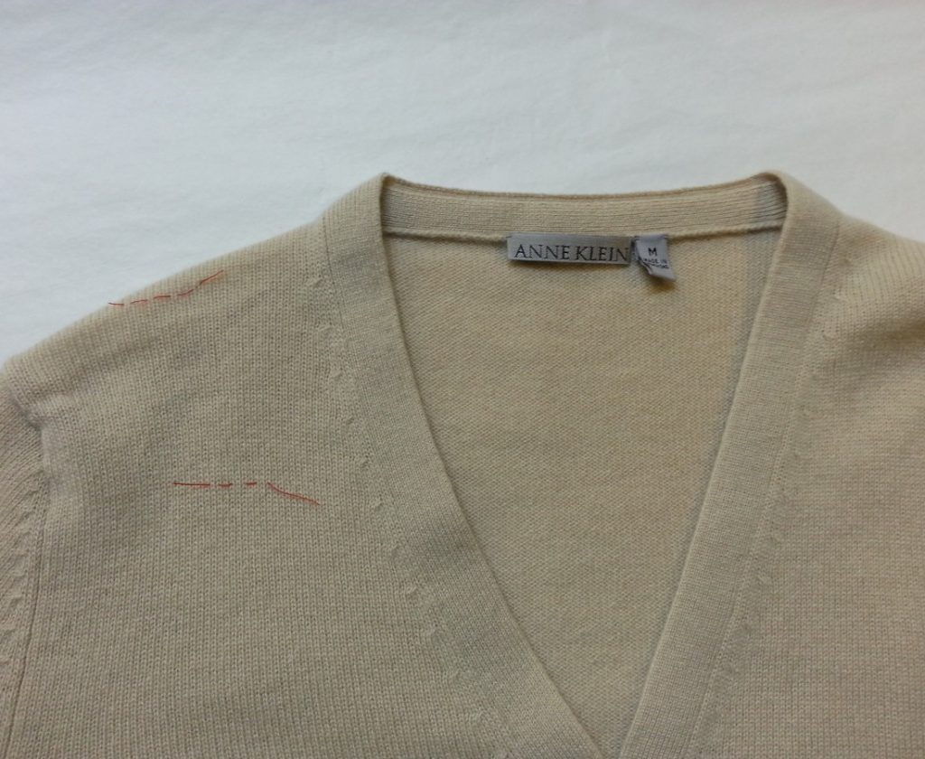 Reknitting - After - Tan sweater